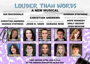LOUDER THAN WORDS: A NEW MUSICAL Has its World Premiere Workshop at Kent State University 