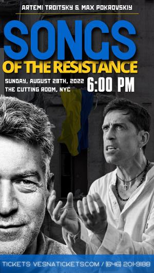 Artemi Troitsky And Max Pokrovskiy Sings SONGS OF THE RESISTANCE At The Cutting Room  Image