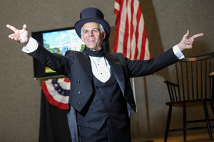 WHO IS JAMES K. POLK? Starring Neal Mayer at the Elmwood Playhouse 
