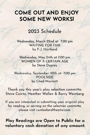 Cumberland Theatre Original Play Series to Kick Off This Month Image