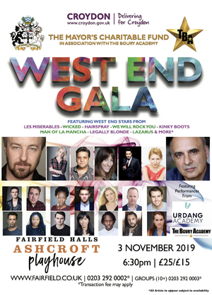 West End Stars Line Up To Support Mayor's Of Croydon's Chosen Charities 