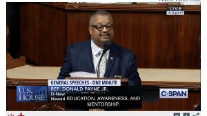 Representative Donald Payne Jr. Commends Vanguard Theater Company In The House Of Representatives Image