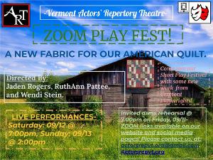 Vermont Actors' Repertory Theatre Presents A: ZOOM PLAY FEST! Image