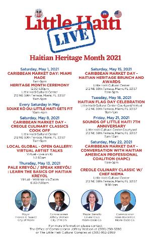 Little Haiti Cultural Complex Haitian Heritage Month Celebration 