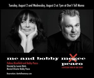 ME AND BOBBY PEACO Returns To Don't Tell Mama Image
