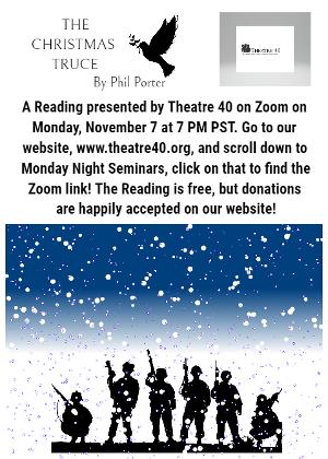 THE CHRISTMAS TRUCE Moves To Zoom On November 7 