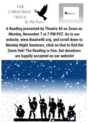 THE CHRISTMAS TRUCE Moves To Zoom On November 7 Image