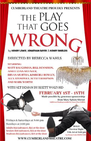 THE PLAY THAT GOES WRONG Will Kick Off Cumberland Theatre's 36th Year 