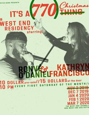 Peter Dunn and The West End Lounge Announce New Monthly Residency Starring Kathryn Francisco and Ronvé O'Daniel  Image