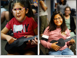 AASA's NOTES BRING HOPE Provides Ukuleles And Lessons For Visually Impaired  Image