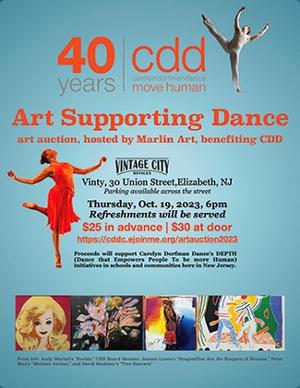 Marlin Art To Host Art Auction To Benefit Carolyn Dorfman Dance At Vintage City Offices 