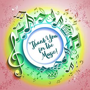 The Group Rep Announces Musical Fundraiser THANK YOU FOR THE MUSIC! Image