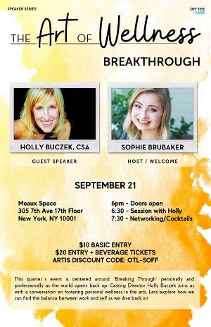 Off The Lane Presents ART OF WELLNESS: Breakthrough with CSA Holly Buczek  Image