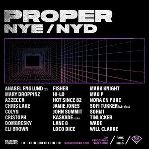 FNGRS CRSSD Announces Lineup For Debut Edition Of PROPER NYE 