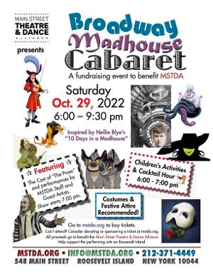 Main Street Theatre & Dance Alliance to Hold BROADWAY MADHOUSE CABARET Benefit This Month 