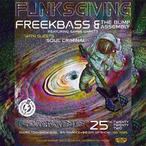 Freekbass & The Bump Assembly to Present The Annual FUNKSGIVING Show Featuring Sammi Garett 