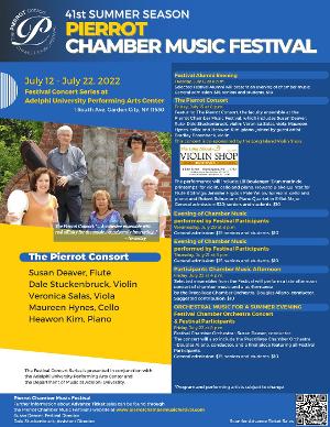 Pierrot Chamber Music Festival Announces Concert Series For 41st Summer Season at Adelphi University Performing Arts Center Image