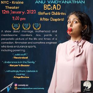 Anu Vaidyanathan Makes Off-Broadway Debut With Solo Show BC:AD Image