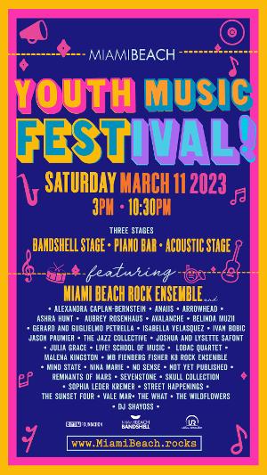 THE 7TH ANNUAL MIAMI BEACH YOUTH MUSIC FESTIVAL Set For Saturday, March 11 