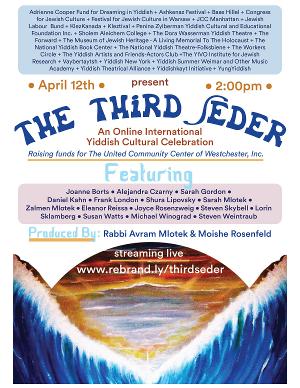 Experience An All-Star Third Seder –  An Online International Yiddish Cultural Celebration Image