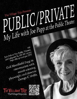 The Village Trip Presents PUBLIC/PRIVATE Featuring Gail Papp In Conversation With George C. Wolfe Image