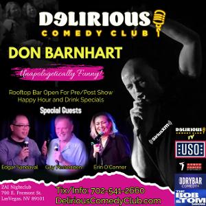 Comedian Don Barnhart Continues Performances at Delirious Comedy Club in Downtown Las Vegas 