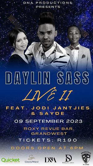 Celebrate Heritage Month with Daylin Sass Live II at GrandWest Casino and Entertainment World 