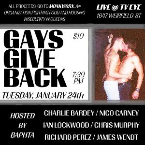 BAPHTA Presents GAYS GIVE BACK, January 24 
