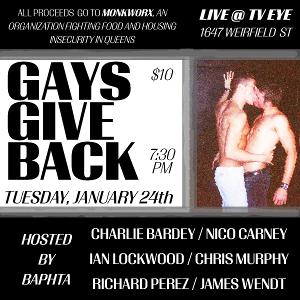 BAPHTA Presents GAYS GIVE BACK, January 24 Image