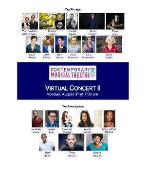 Jonathan Burke, Arielle Jacobs, Thom Sesma, and More Set For ContemporaryMusicalTheatre.com's Second Virtual Concert Image
