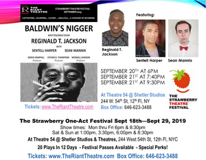 Reginald T. Jackson's Play About James Baldwin To Premiere At The NYC Strawberry Theatre Festival  Image