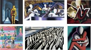 Composers Concordance to Present Interpretations Of Kostabi Paintings Image