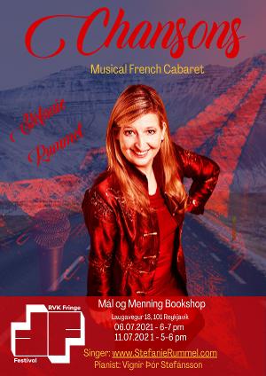 Stefanie Rummel Presents CHANSONS at the Reykjavik Fringe Festival in Iceland Image