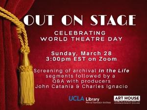 Art House Productions Celebrates World Theatre Day With 'Out On Stage' Image