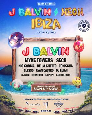 J Balvin Announces NEON Ibiza Experience With Myke Towers, Sech, Nio Garcia And More  Image