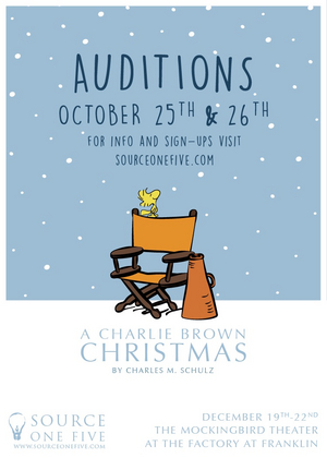 Source One Five Announces Auditions For A CHARLIE BROWN CHRISTMAS 