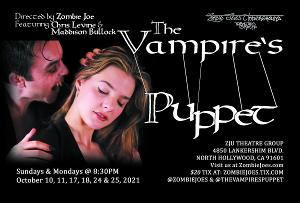 THE VAMPIRE'S PUPPET to Open at Zombie Joe's Underground Theatre Group 