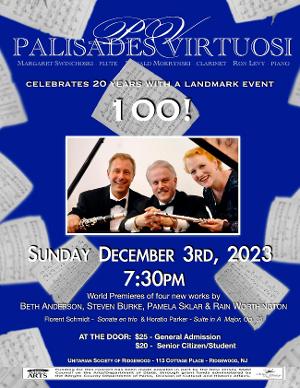 Palisades Virtuosi to Present 100! Concert Celebration Of Their 100 New Works 