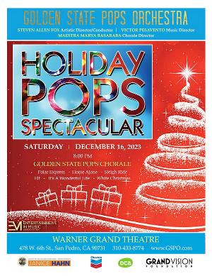 Golden State Pops Orchestra to Present The 2023 HOLIDAY POPS SPECTACULAR! in December 
