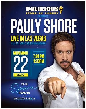 Delirious Comedy Club Presents Pauly Shore Live At The Spare Room  Image