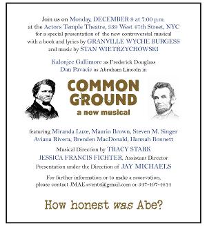 COMMON GROUND Special Book-in-Hand Presentation Set For New York In December Image