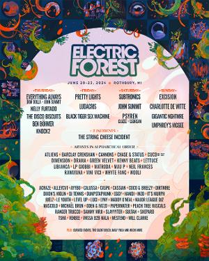 Electric Forest Unveils Initial Music Lineup For 2024 Edition 