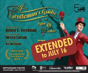 A GENTLEMAN'S GUIDE TO LOVE AND MURDER Extended at the Hippodrome Theatre Image