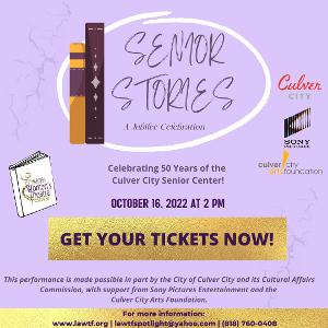 Los Angeles Women's Theatre Festival Presents SENIOR STORIES: A JUBILEE CELEBRATION, October 16 