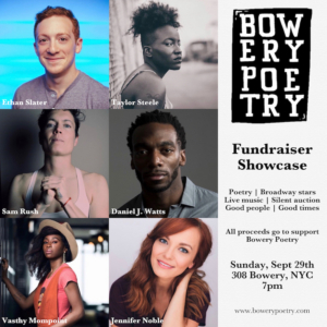 Broadway Meets Bowery Poetry Showcase This Month 