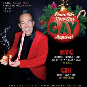 Holigay Comedy! DOM WE NOW OUR GAY APPAREL Featuring Dominick Pupa At The Duplex 