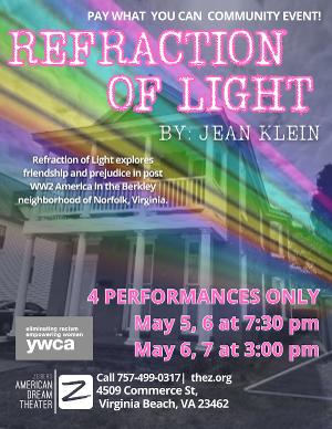 REFRACTION OF LIGHT Premieres This May At The Zeiders American Dream Theater 