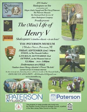 THE (MINI) LIFE OF HENRY V To Be Presented At Paterson Museum 