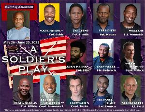 Cast Set for A SOLDIER'S PLAY At Altarena Playhouse Image