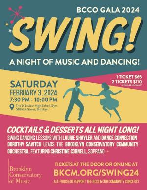 The Brooklyn Conservatory Community Orchestra to Present BCCO Gala: SWING! 